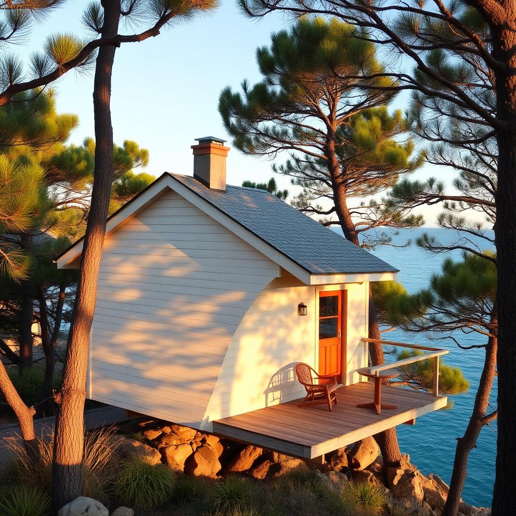 Zapallar coastal cabaña — cheap beach house for sale in Zapallar, Chile listed at CLP 79,000,000. Images and Photos created by www.cheap-beach-house.com