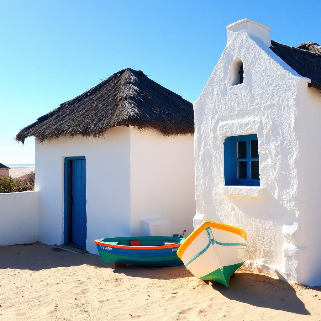 Paternoster whitewashed fisherman cottage — cheap beach house for sale in Paternoster, South Africa listed at ZAR 1,650,000. Images and Photos created by www.cheap-beach-house.com
